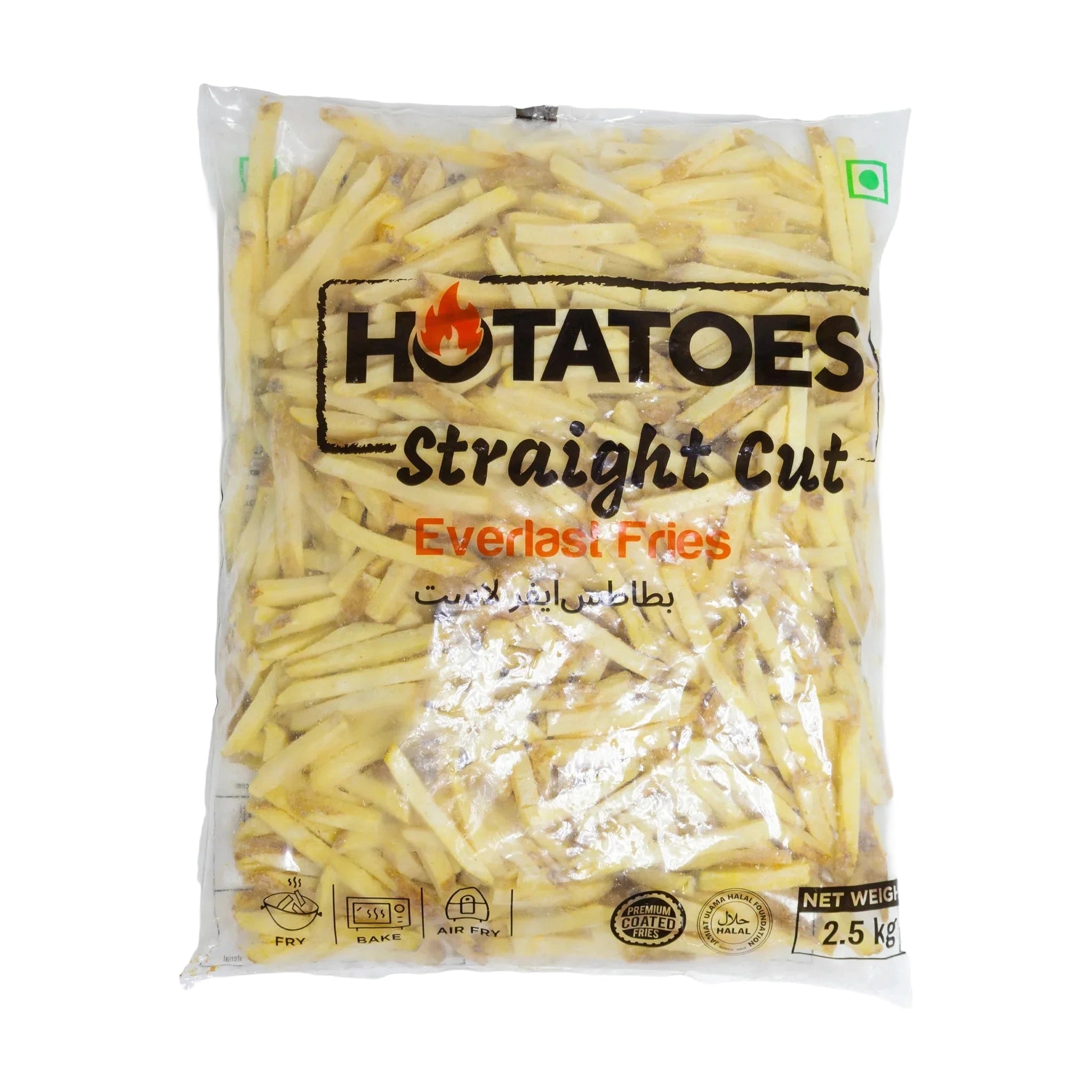 Skin On 9mm Coated French Fries