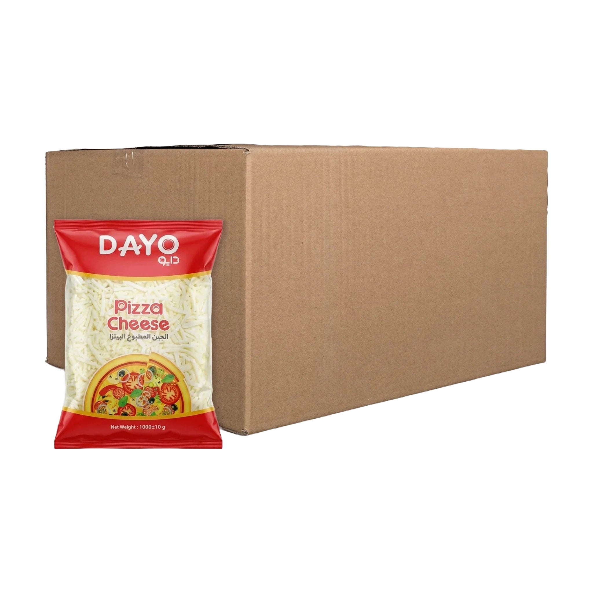 Shredded Mozzarella Cheese 10x1kg Bulk | Dayo