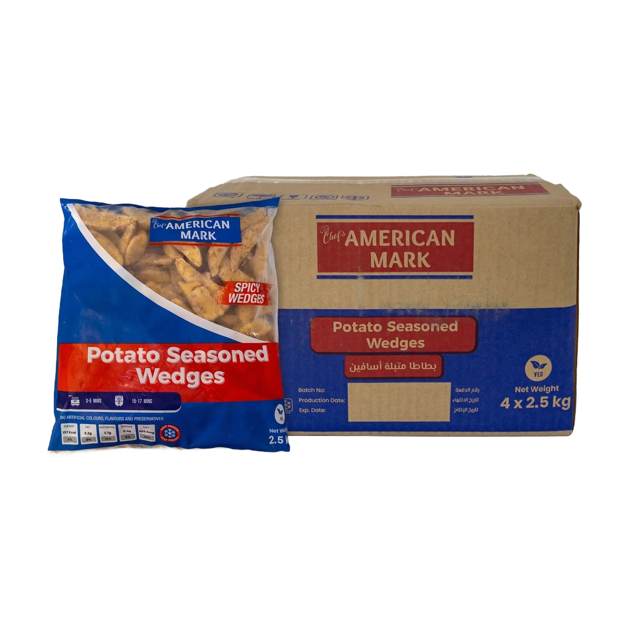 Seasoned Potato Wedges | American Mark