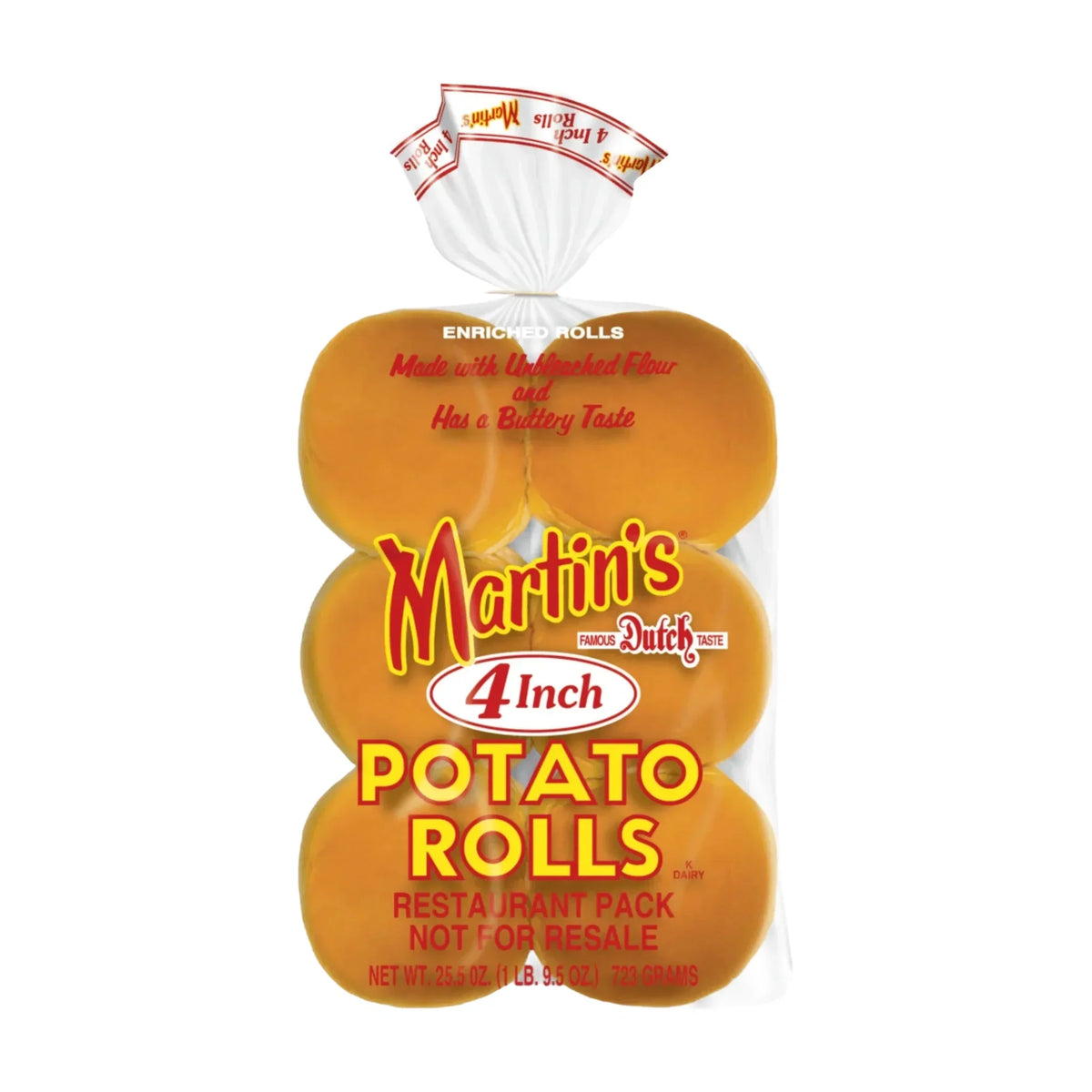 Martin’s Sliced Potato Rolls 4inch (12pcs)