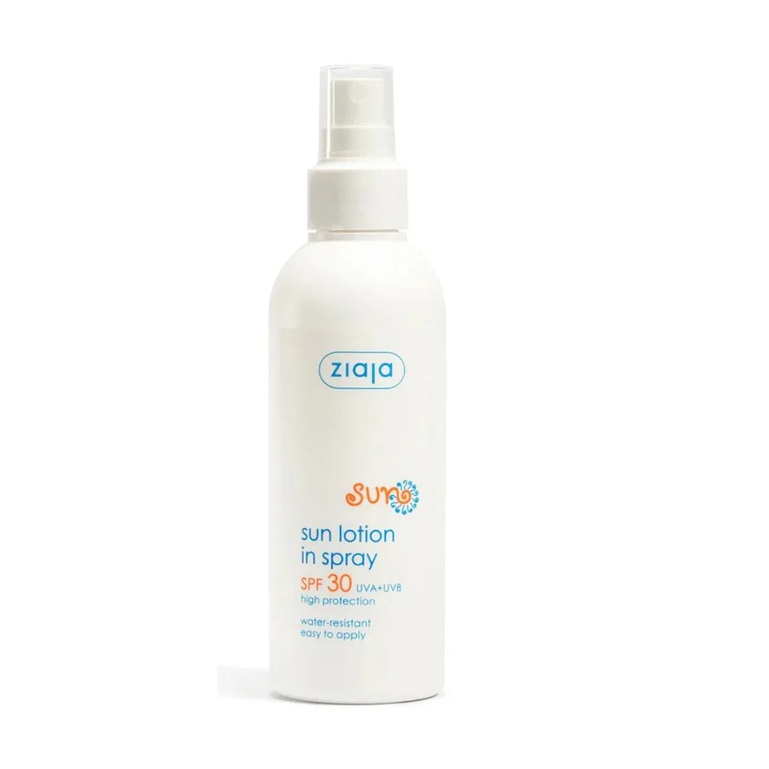 Sun Lotion In Spray SPF30 UVA+UVB High Protection Water-Resistant Easy To Apply (Ziaja) - Image 1