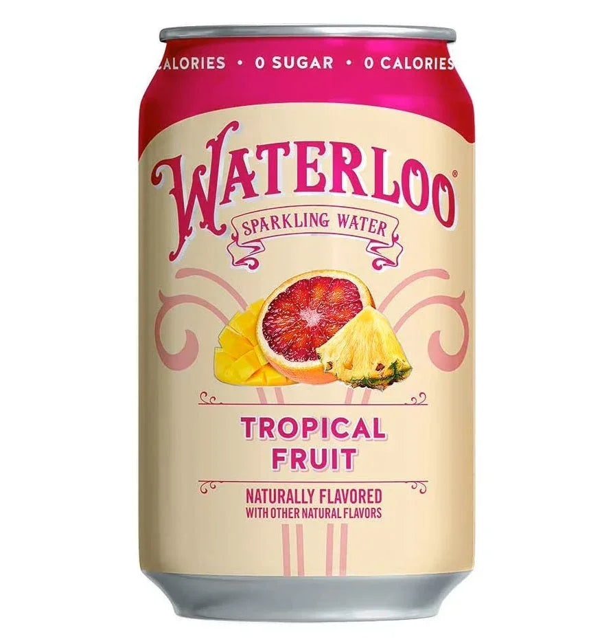 Waterloo Sparkling Water, Tropical Fruit 355ml