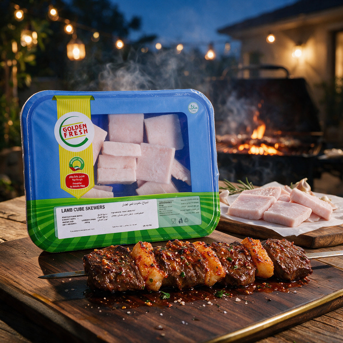 Lamb Fat Cubes 250g (Skewer Cuts)