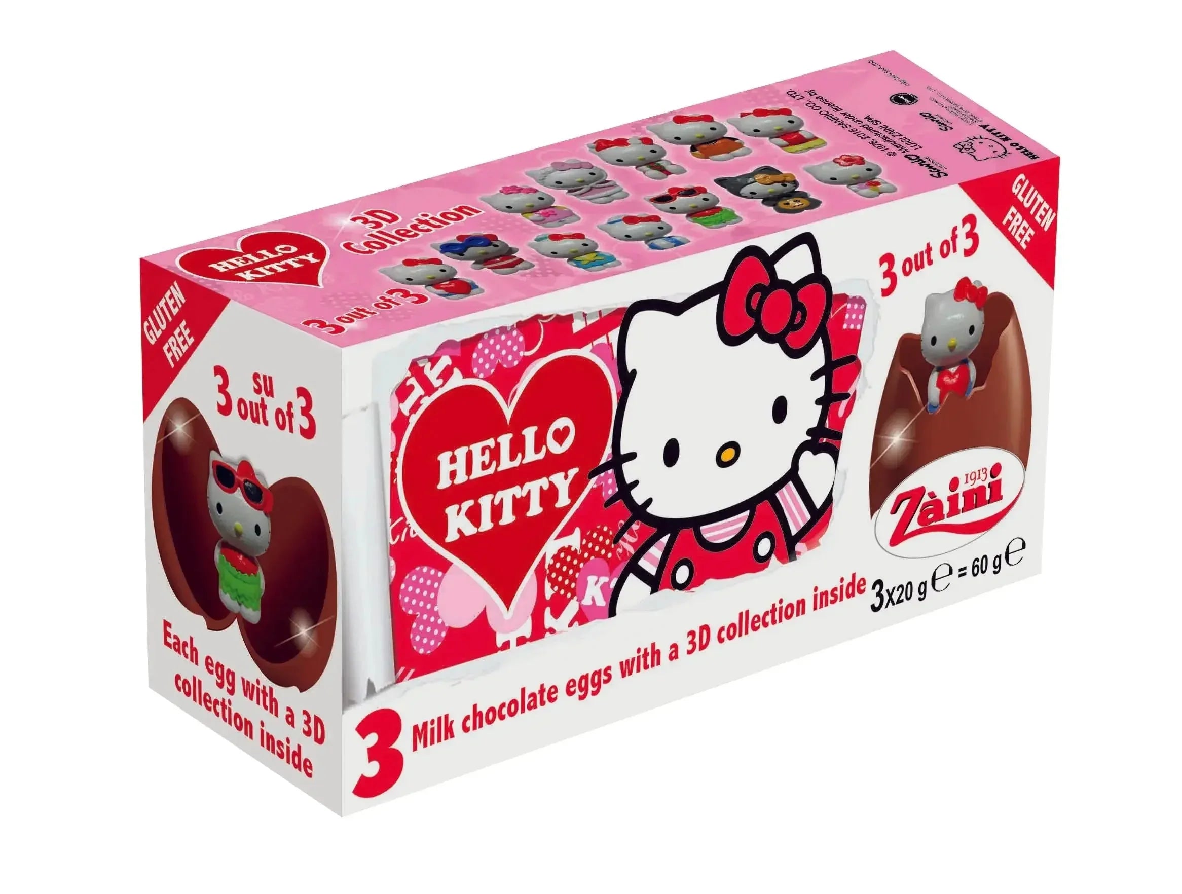 Zaini Hello Kitty (Tripack Chocolate Eggs)