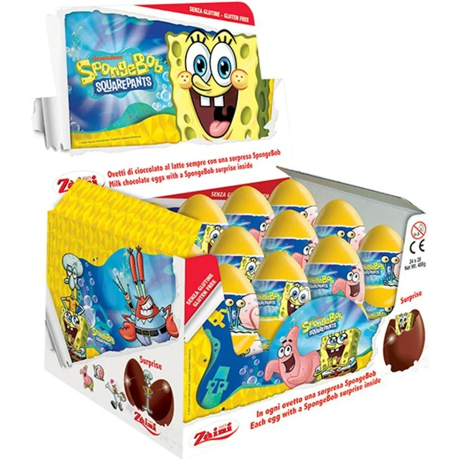 Zaini SpongeBob Collection (24 Chocolate Eggs)