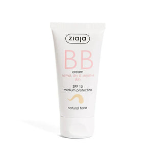 Ziaja BB cream tube on a white background