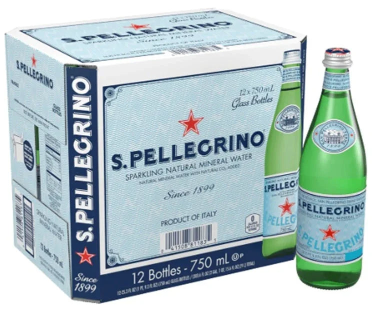 S.Pellegrino Sparkling Water Glass 750ml x 12