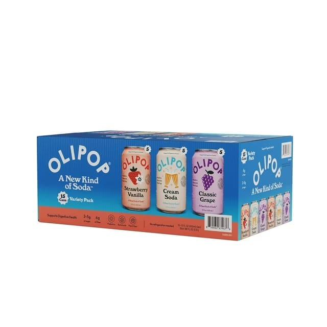 Olipop Variety Pack, A New Kind of Soda, 355ml (15 pk)