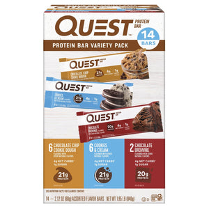 Quest Protein Bar Variety Pack - Gluten Free, 60 g (14pk)