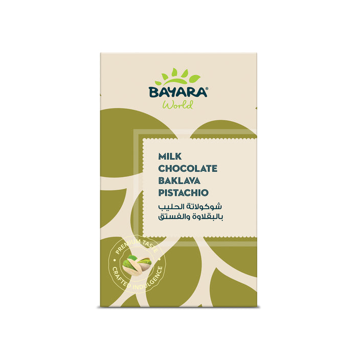 Filled Choco Baklava Pistachio Milk Chocolate 100g