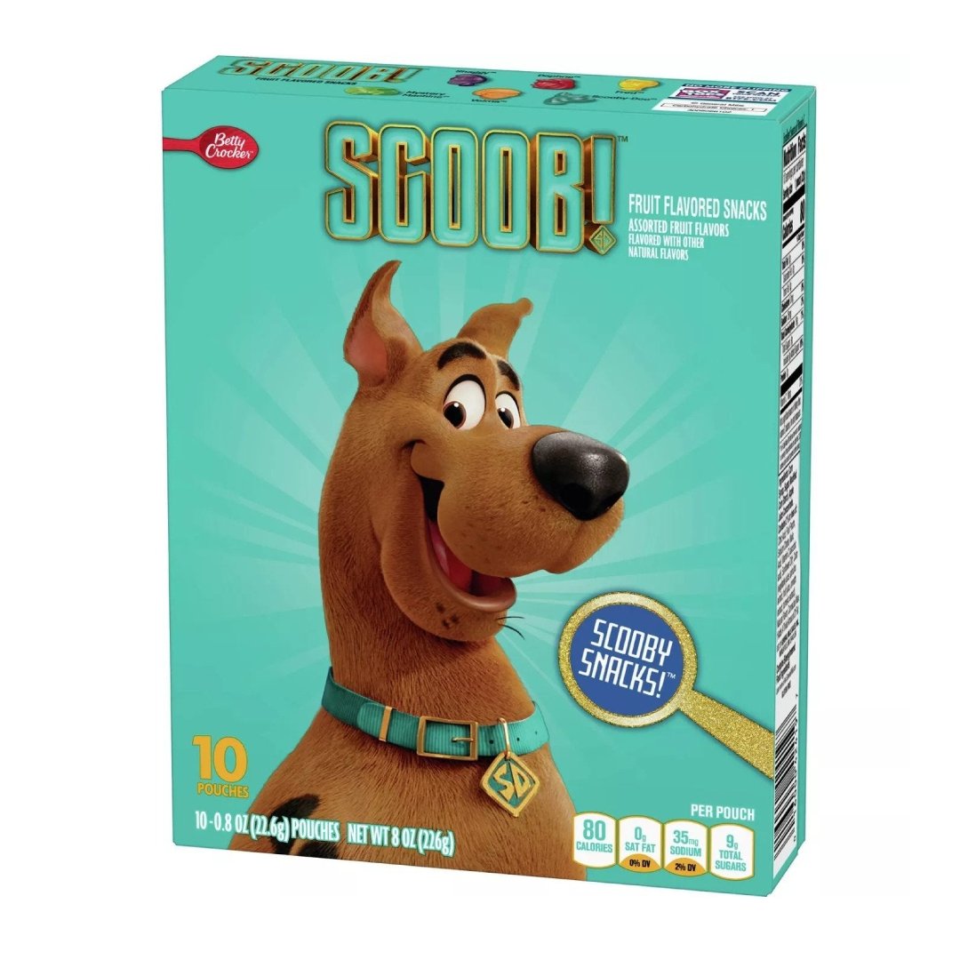 Betty Crocker Scooby Doo Fruit Snacks assorted Fruit 226g