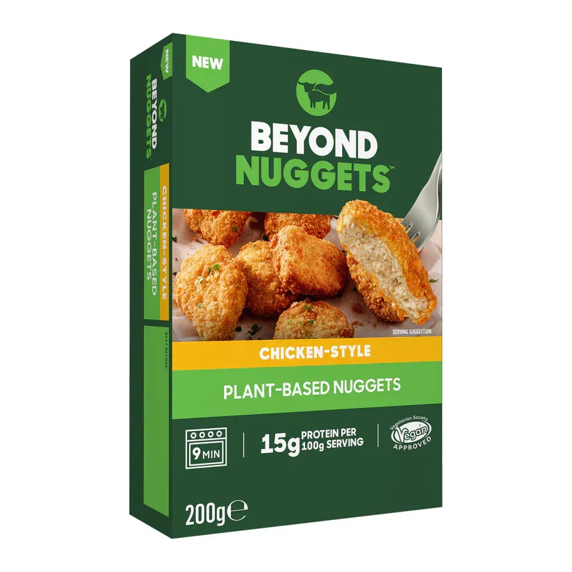 Beyond Nuggets chicken-style plant-based nuggets 200g box, vegan, from iPlantBased UAE