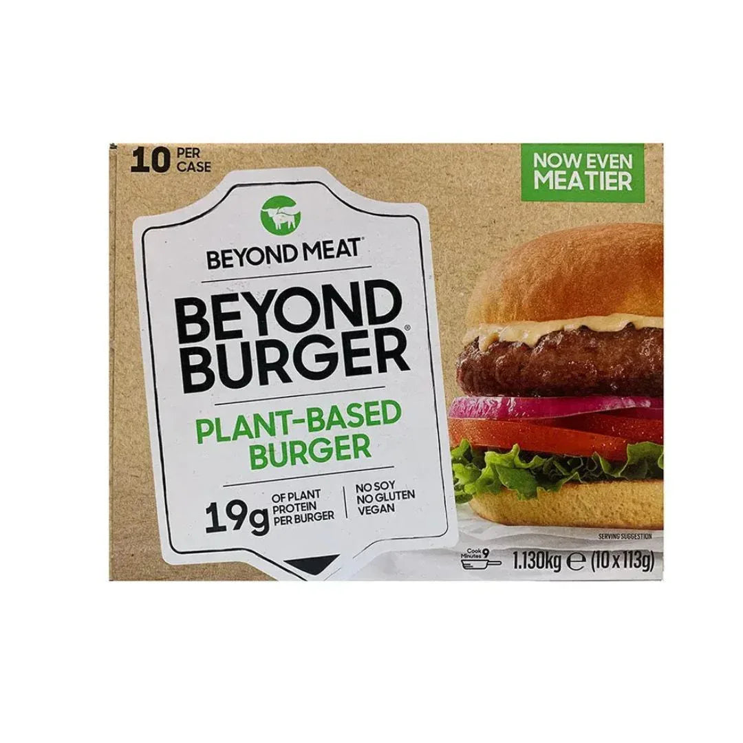 Beyond Meat Beyond Burger plant-based burger box with burger image, vegan, protein-rich, iPlantBased UAE