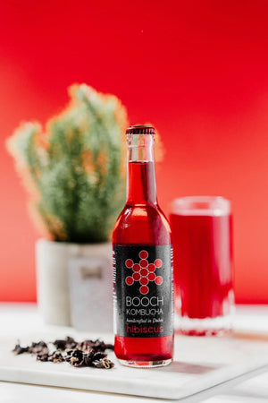 Booch Hibiscus Kombucha - 300ml Pack of 6
