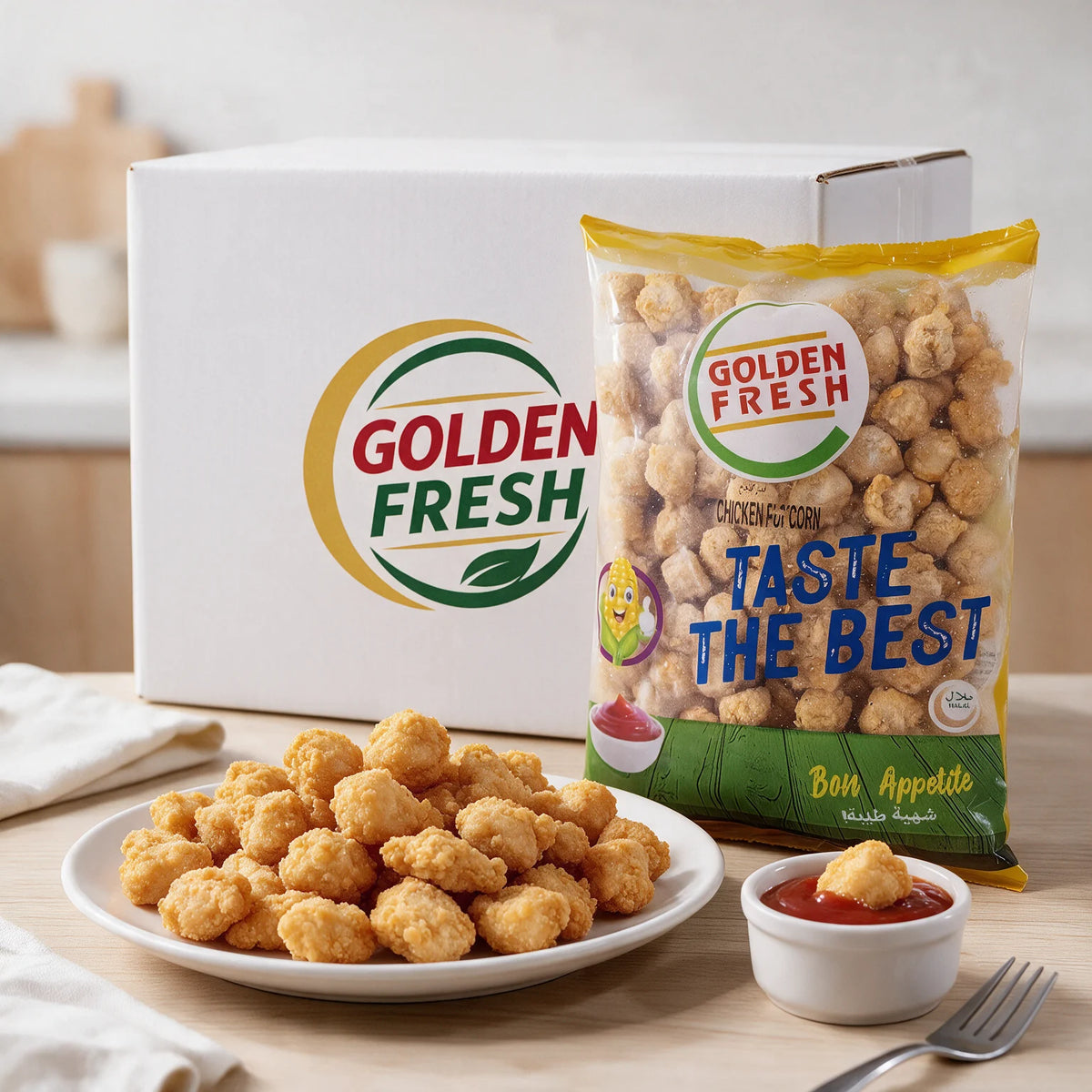 Chicken Popcorn 10 kg (650-750 pcs approx)