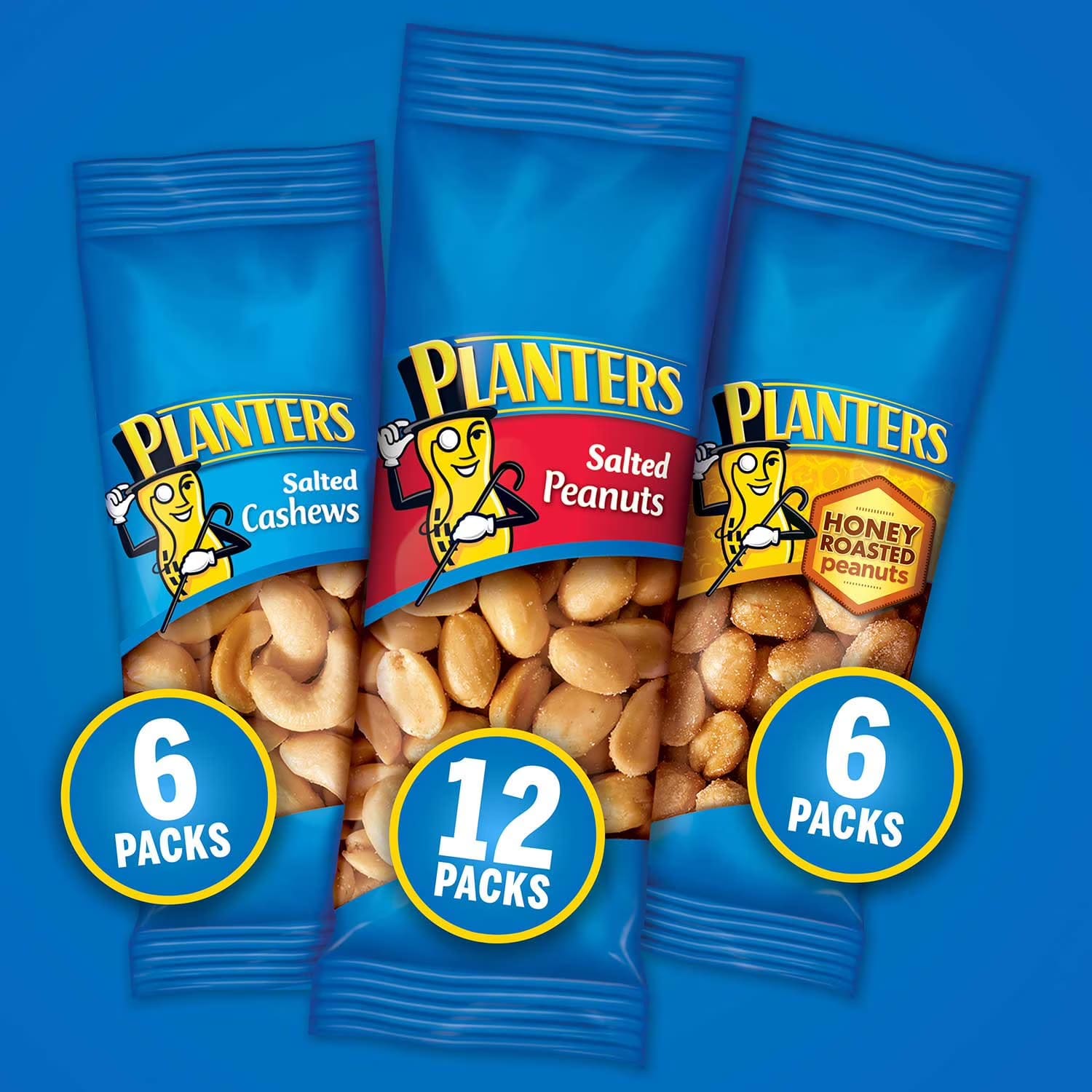 Planters Variety Pack Cashews & Peanuts, 49g (24 pk)