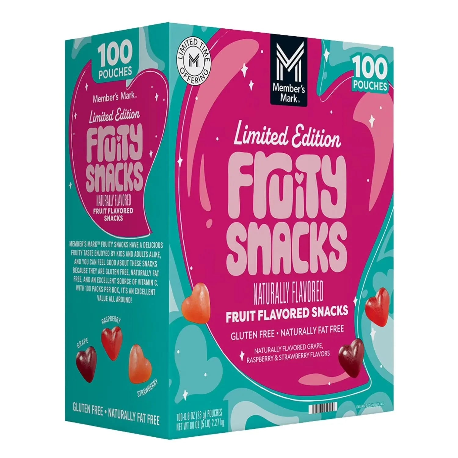 Limited Edition Fruity Snacks Naturally flavored - 23g (100 pc)