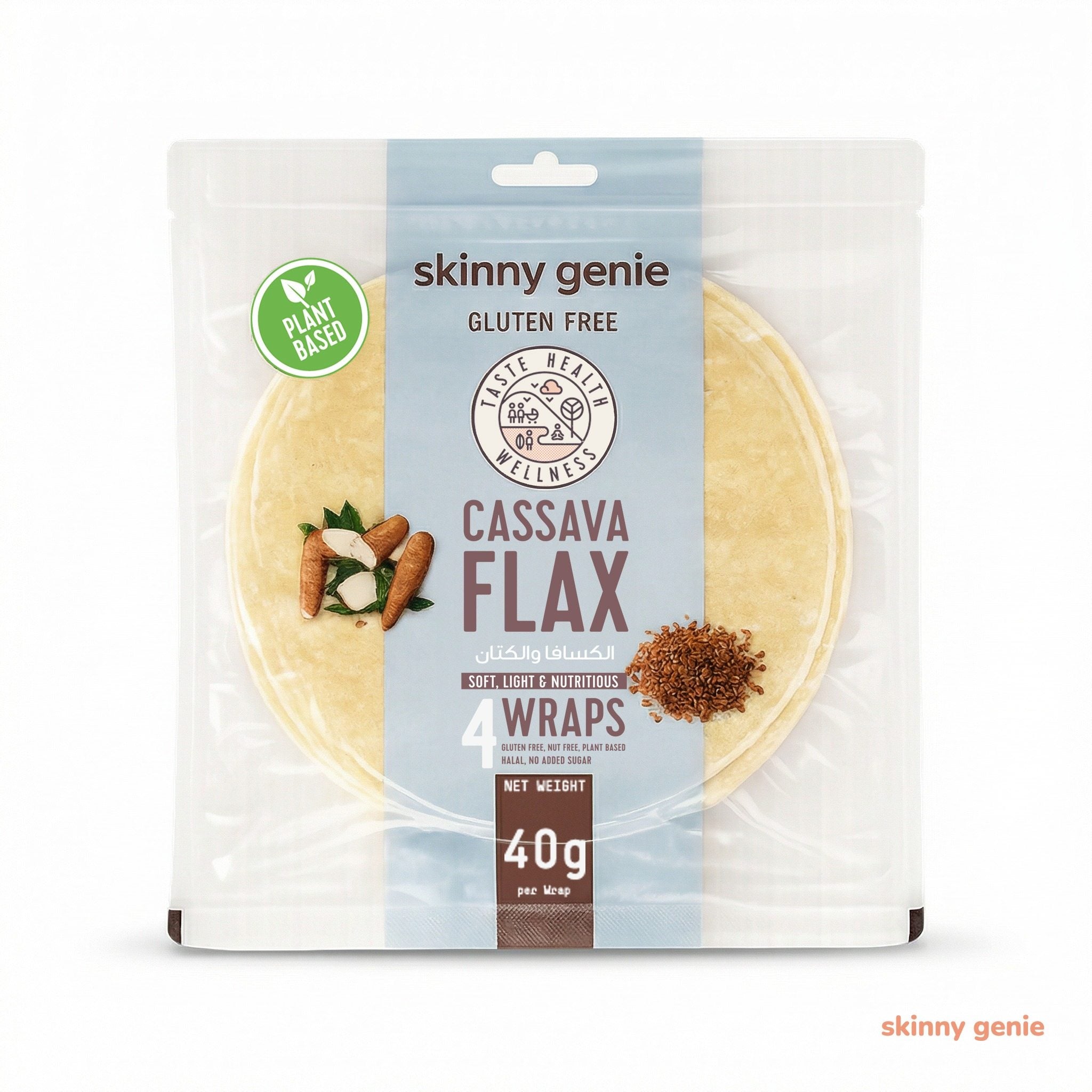 Cassava-Flax Wrap
