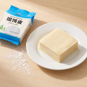 XI SHI Square White Wonton Wrappers - 4 Pkt