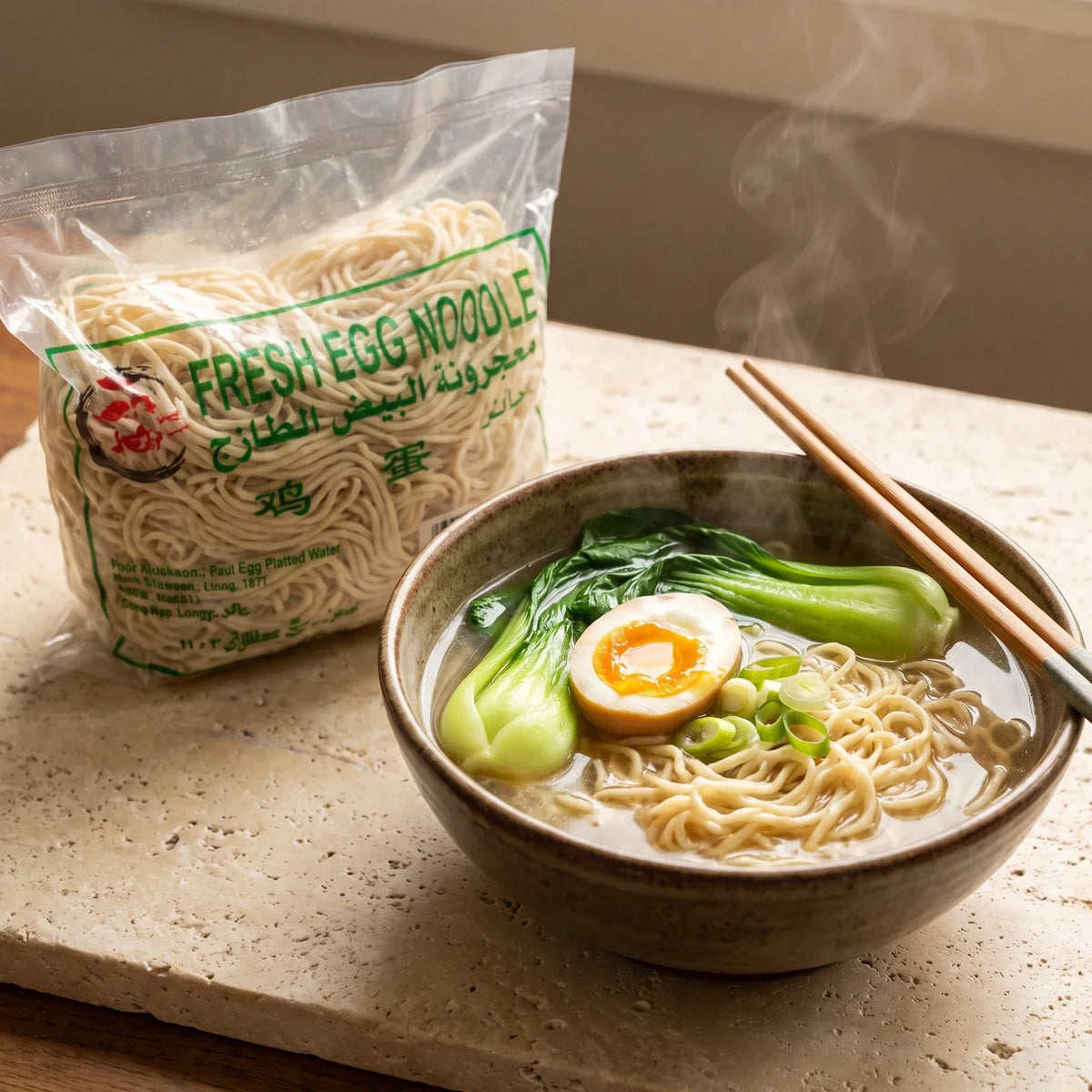 XI SHI Fresh White Egg Noodles - 2 kg