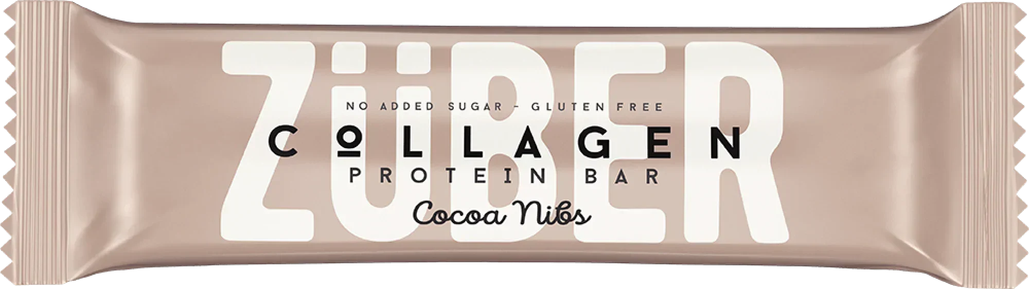 ZÜBER Cocoa Nibs Collagen Protein Bar 35g