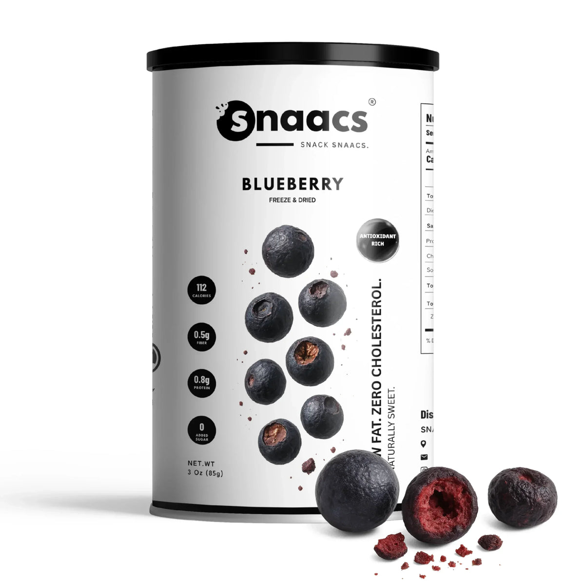 Snaacs Freeze Dried Blueberry 85g