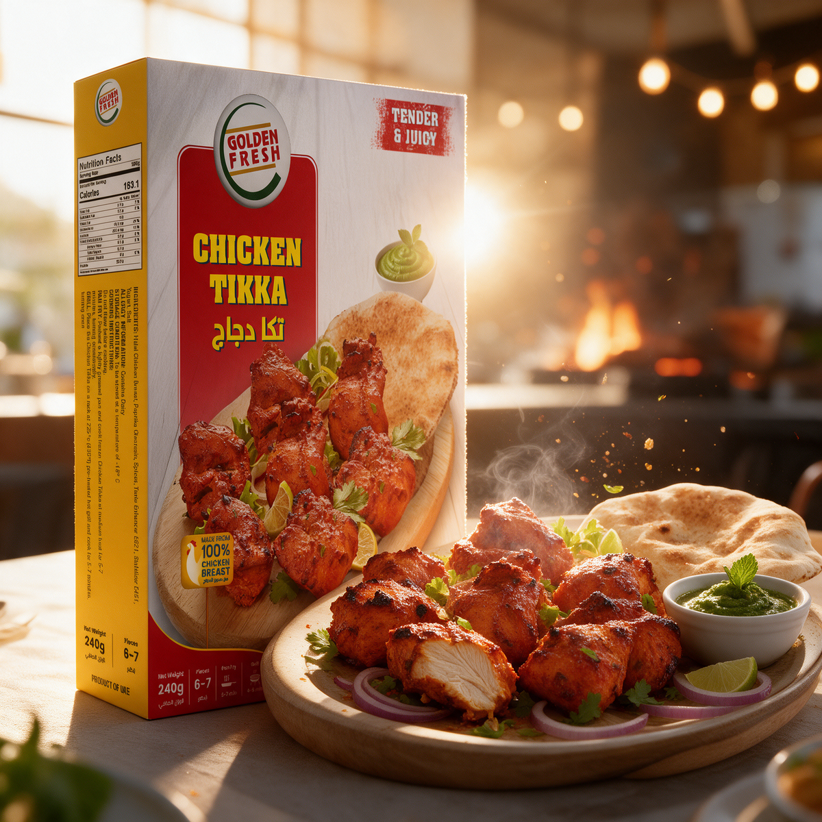 Chicken Tikka 240g (6-7pcs)