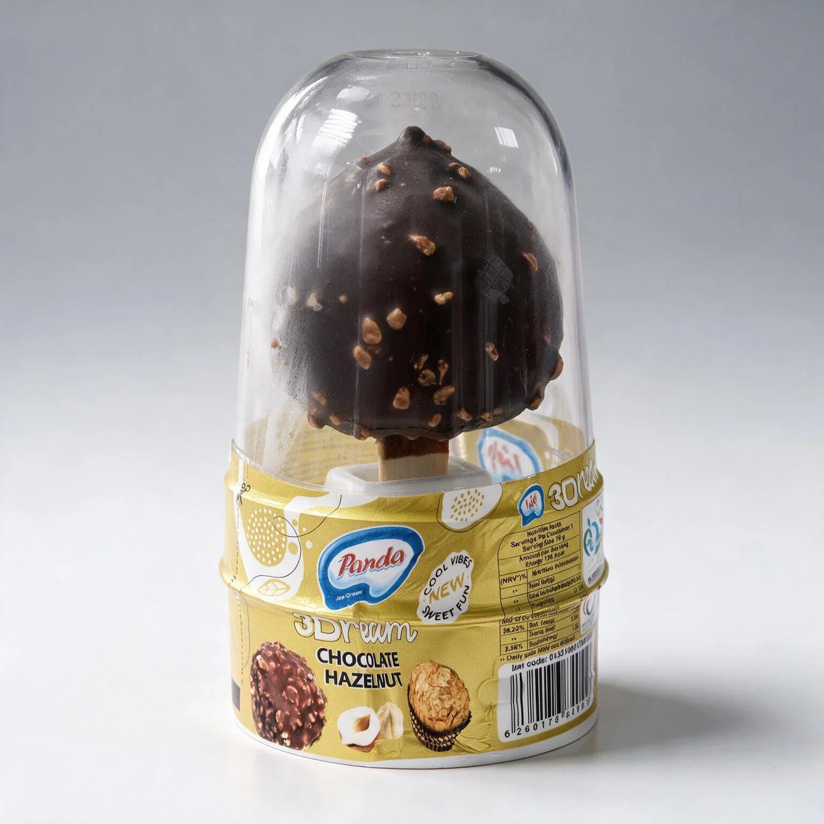 Chocolate Hazelnut 3D Ice Cream | Panda