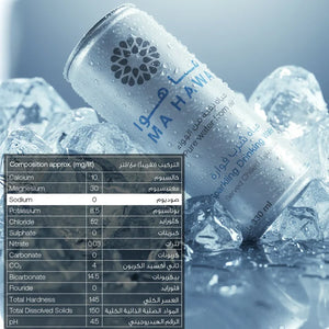 Ma Hawa Bottled Drinking Sparkling Water Can 330ml
