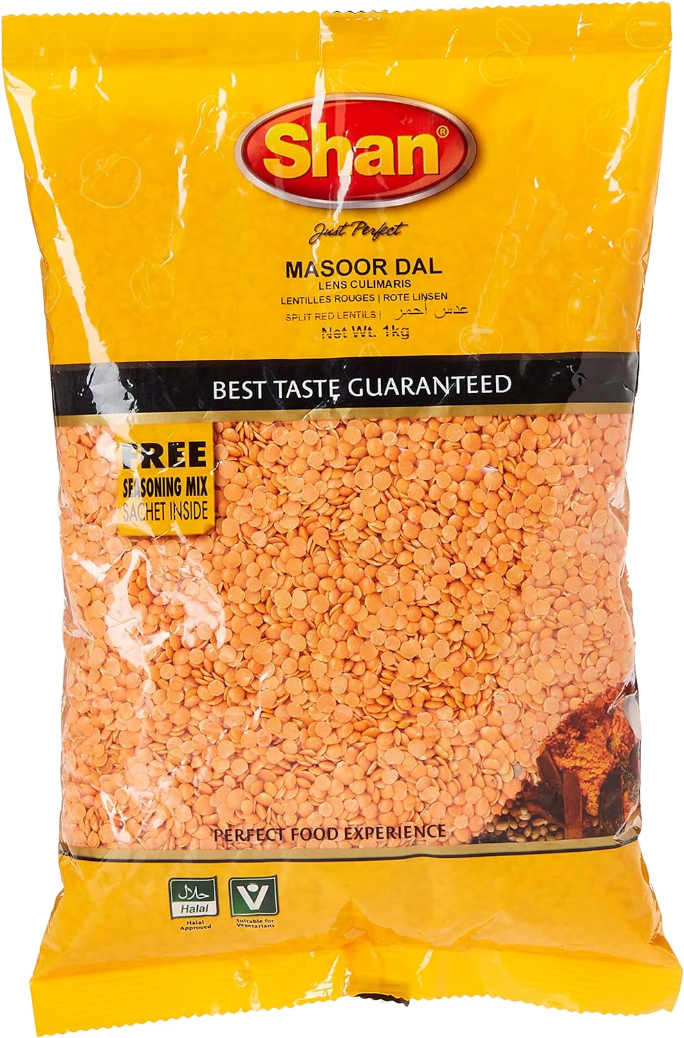 Shan Masoor Dal 1kg (Twin Pack)
