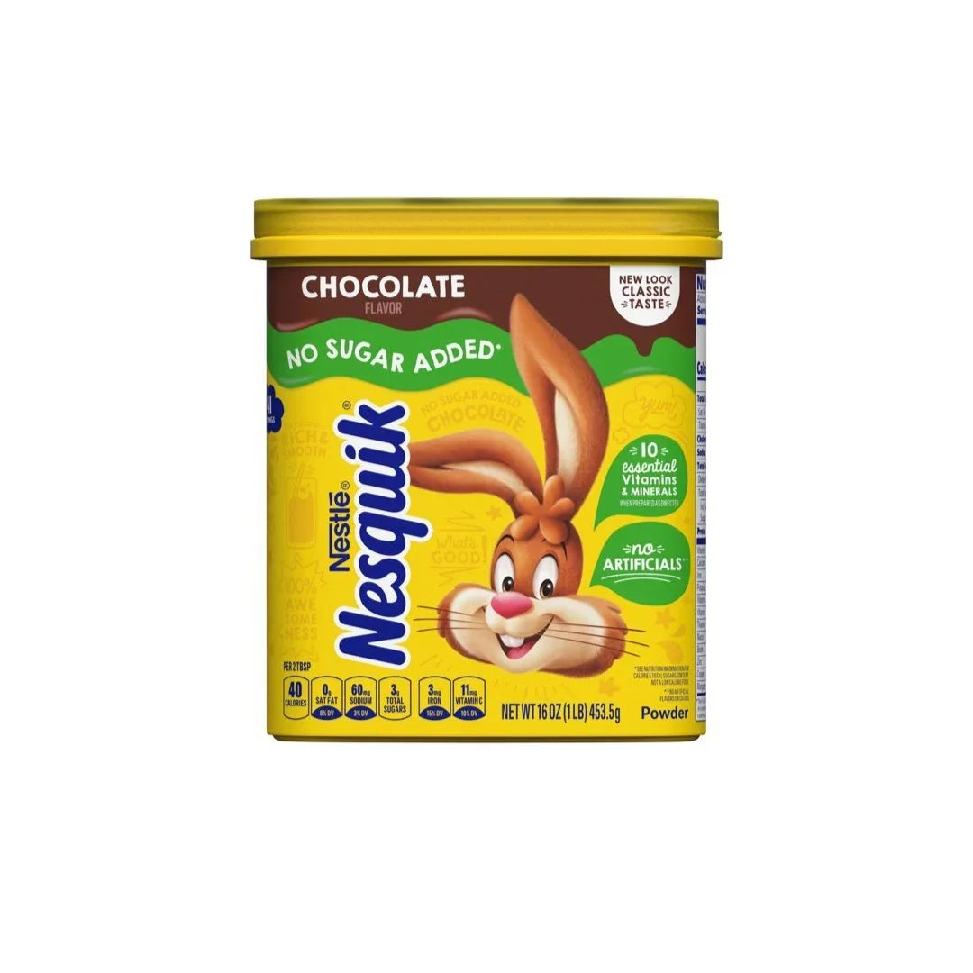 Nesquik Chocolate Powder No added Sugar 453.5g