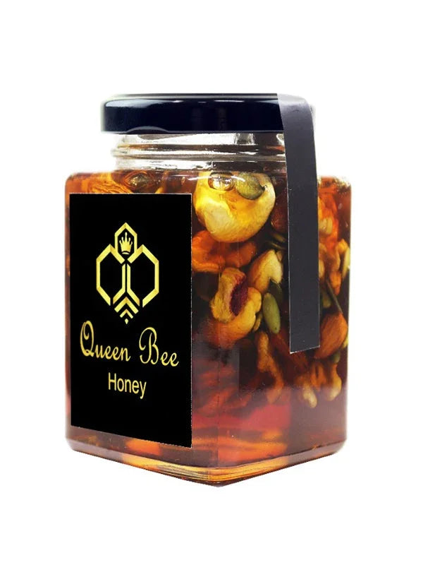 Queen Bee Sidr Honey Mixed With Nuts - 350g