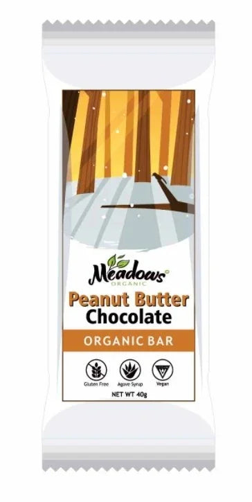 Meadows Organic Peanut Butter Chocolate Bar 40g