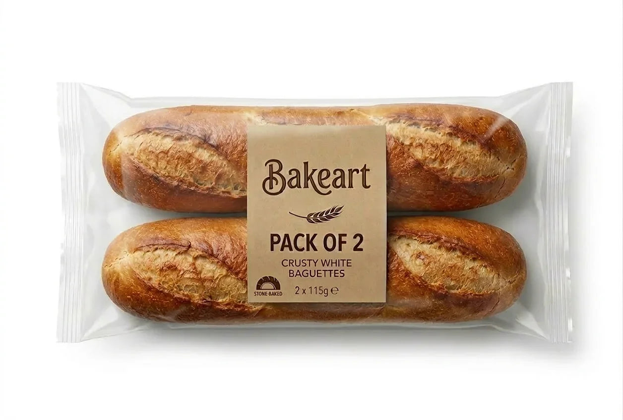 Freshly Baked Demi Baguette White 115g Each (Pack of 2)