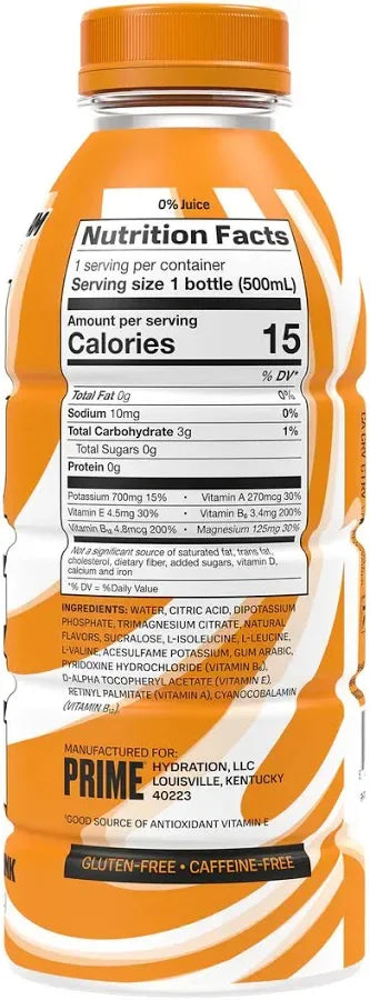 Prime Hydration Drink Orange Swirl 355ml