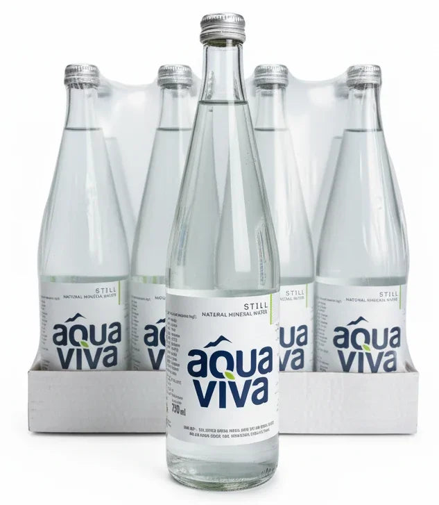 Aqua Viva Still Natural Mineral Water Glass bottle 750 ml x 12