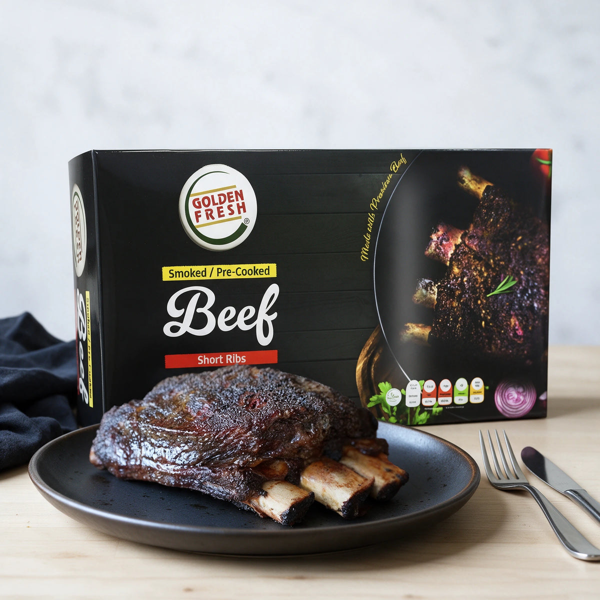 Smoked BBQ Beef Short Ribs (Precooked) 600-800g
