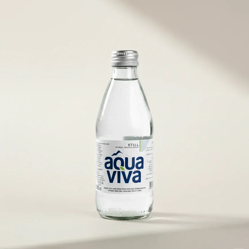 Aqua Viva Still Natural Mineral Water Glass bottle x 24