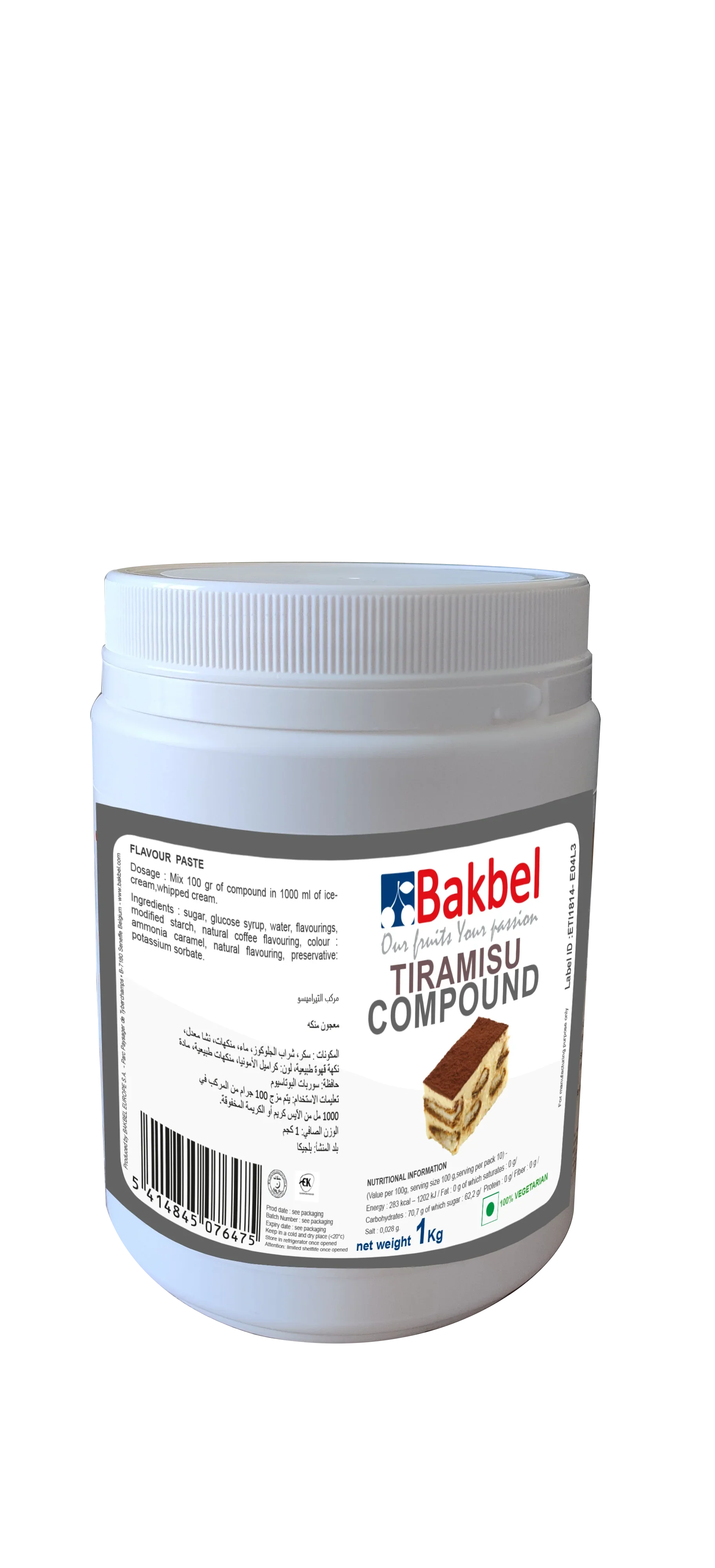 Bakbel Compound Tiramisu 1Kg